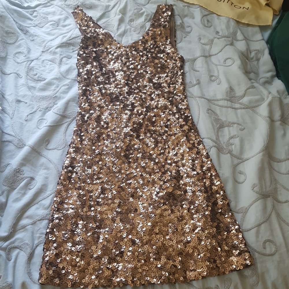Gold sparkle dress